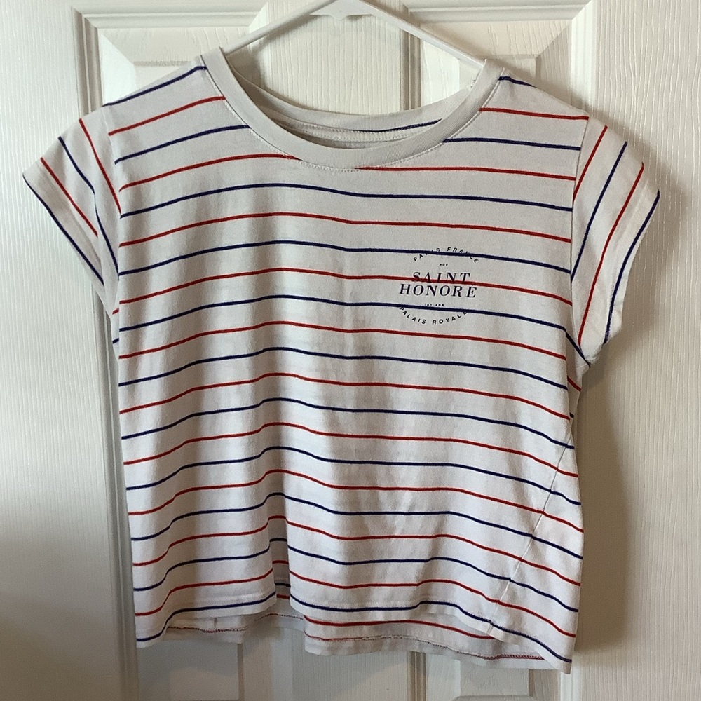 Cropped Striped Women’s T-Shirt